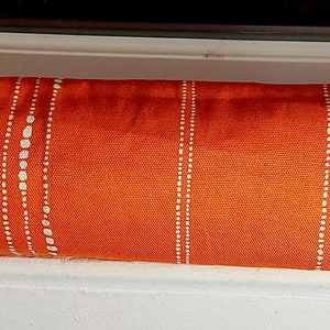 Draft Stopper, Door Draft Stopper, Breeze Blocker, Window Draft Stopper, Door Snake, Insect Repellent, FILLED W/CEDAR, Orange