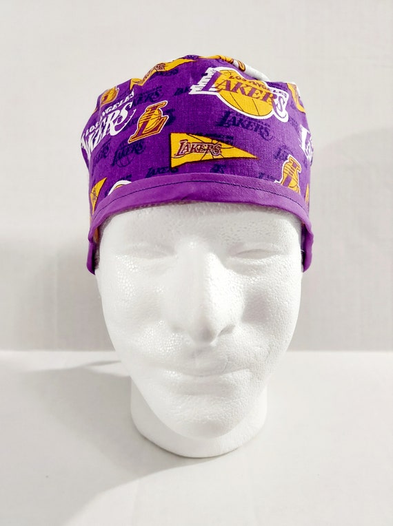 Skull Cap, Doo Rag, Welding Cap, Surgical Hat, Scrub Cap, Surgery Hat, Face Mask, Lakers