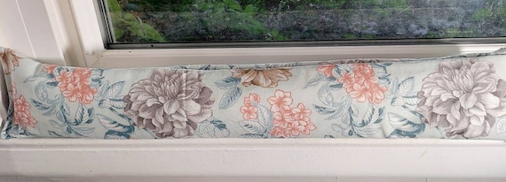Draft Stopper, Door Draft Stopper, Window Draft Stopper, Door Snake, Insect Repellent, Breeze Stopper, FILLED w/Cedar, Floral