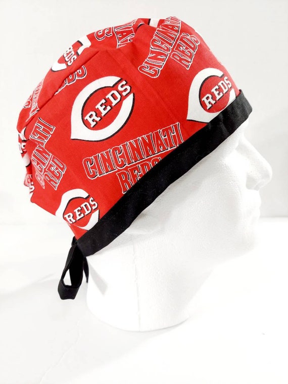 Skull Cap, Doo Rag, Welding Cap, Surgical Hat, Scrub Cap, Surgery Hat,   Cincinnati Reds