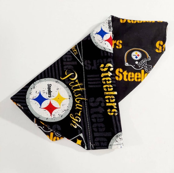 Steelers, Pittsburgh, Over the Collar Bandana, Reversible, Dog Bandana, Cat Bandana, Animal Bandana, Bandana, Pet Gift
