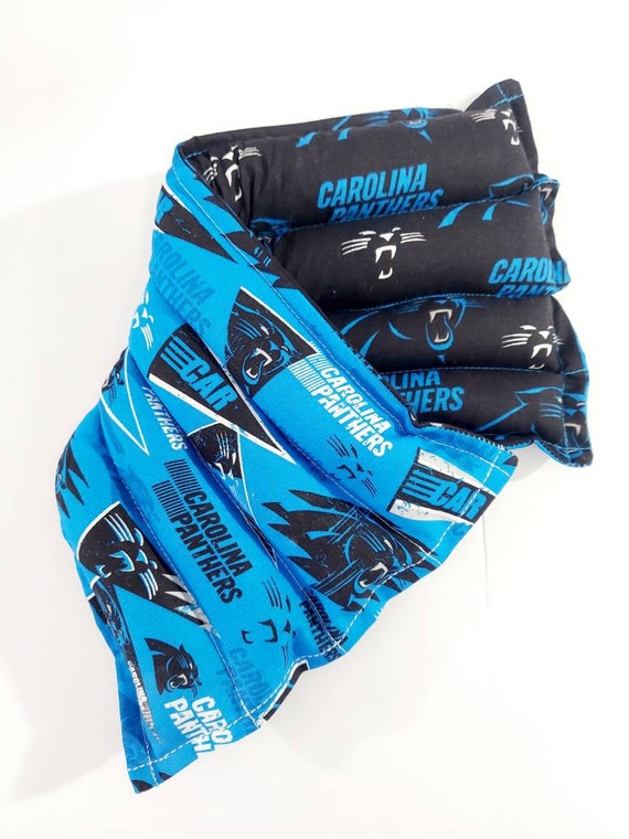 Rice-flax seed therapeutic heating-cooling pad,neck wrap, heat pad, cold pack, rice bags, Carolina Panthers