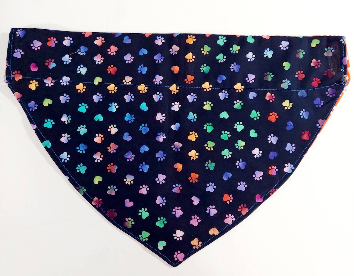 Over the Collar Bandana Reversible Dog Collar Cat Collar Etsy