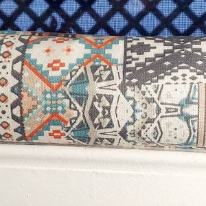 Burlete para puertas, bloqueador de brisa, burlete para puertas, burlete para ventanas, repelente de insectos, relleno de cedro, tribal, azteca