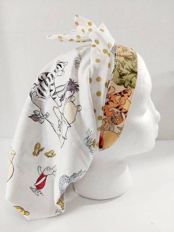 Scrub Cap, Women's Bouffant Cap, Chemo Hat, Surgical Cap, Surgery Hat, Surgical Hat, Winnie the Pooh, Elmore