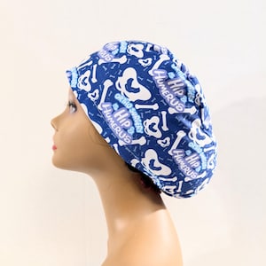 Euro Cap, Scrub Cap, Surgery Hat, Surgical Hat, Chemo Hat, Orthopedic, Ortho team