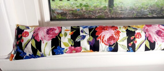 Draft Stopper, Window Draft Stopper, Door Draft Stopper, Insect Repellant, Breeze Stopper, *FILLED* Cedar, Flowers, Roses