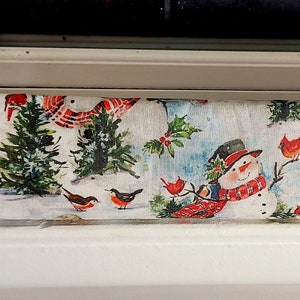 Zugluftstopper, Türstopper, Zugluftstopper, Fensterstopper, Brise Blocker, Insektenschutz, Türschlange, *GEFÜLLT* mit ZEDER, Schneemänner, Kardinäle