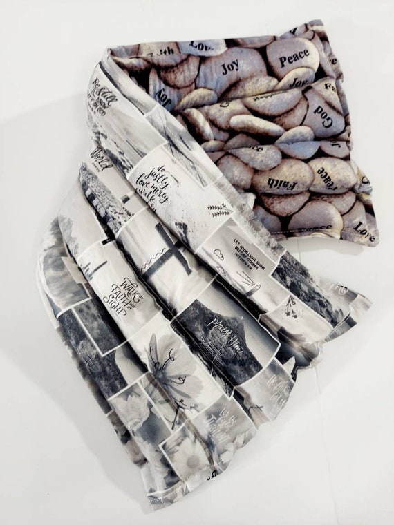 Rice-flax seed therapeutic heating-cooling pad, heat pad, cold pack, rice bag, doula, Religious, God, Biblical,  Faith