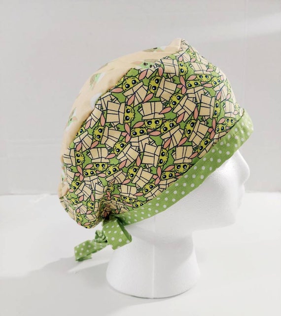 Grogu, Baby Yoda, Star Wars, The Child, Skull Cap, Doo Rag, Scrub Cap, Surgery Hat, Chemo Hat