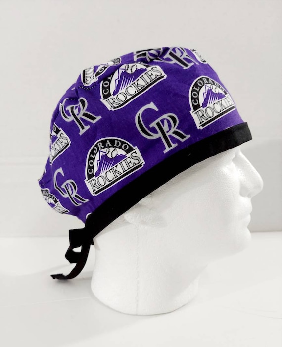 Colorado Rockies, Skull Cap, Doo Rag, Scrub Cap, Welding Cap, Surgical Hat, Chemo Hat