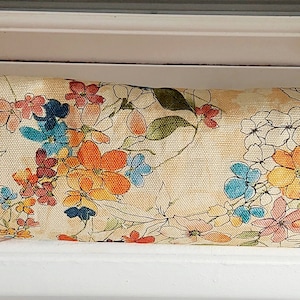 Draft Stoppers, Door draft stoppers, window draft Stoppers, All Season, *FILLED* cedar, Flowers, Watercolor