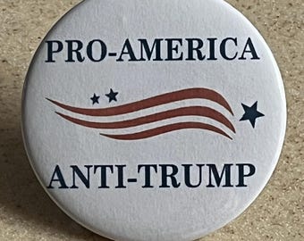 Pro-Amerika Anti-Trump Pins oder Magnet