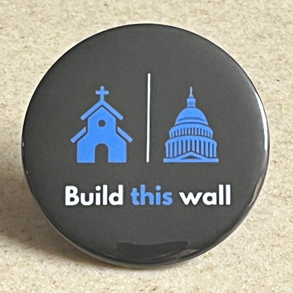 A Separation of Church and State Pin-Back Button or Magnet