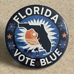 Florida Vote Blue Pins or Magnet