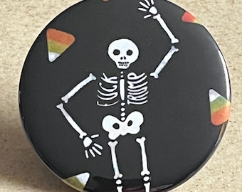 F Trump Skelett für Halloween Anstecknadel oder Magnet