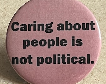 Interessieren über Menschen ist nicht politische Pins oder Magnet