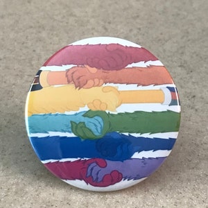 Pride, Rainbow Pin-Back Button or Magnet 2 1/4 inch.