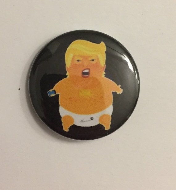 Pinback Button SHIPS FREE IMPEACH TRUMP 1 1//2 in