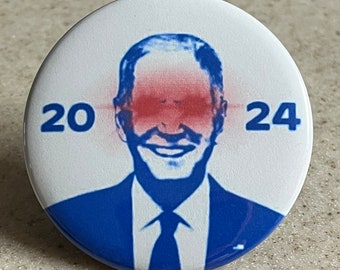 Joe Biden "Dark Brandon" Pin-Backs oder Magnete. Wahl 2024