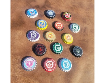 PERK-A-COLA CAPS Keychains, Pins, Magnets, Collectable Caps!