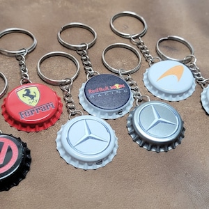 F1 Bottlecap Keychains