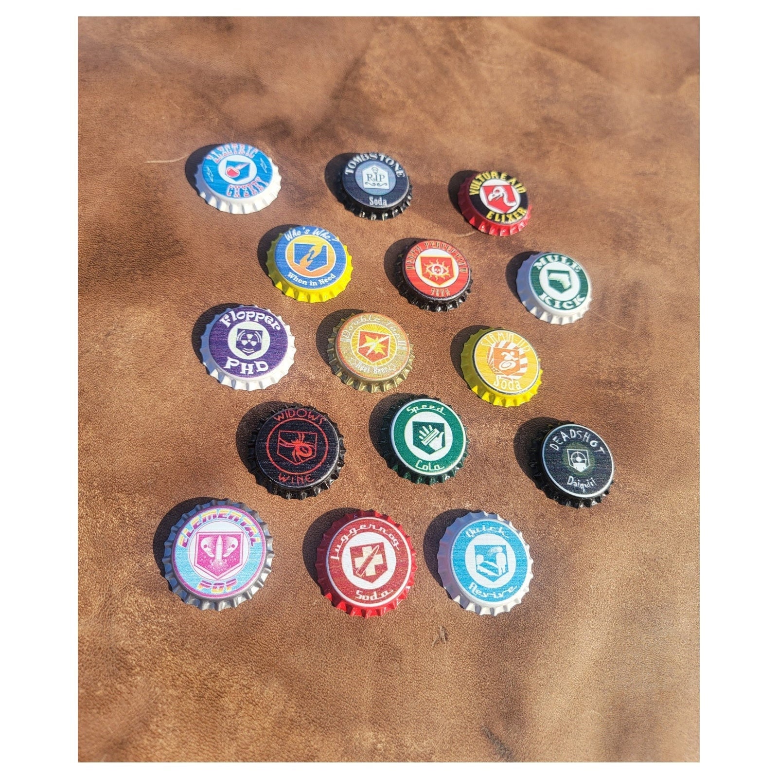 PERK-A-COLA CAPS Keychains, Pins, Magnets, Collectable Caps - Etsy