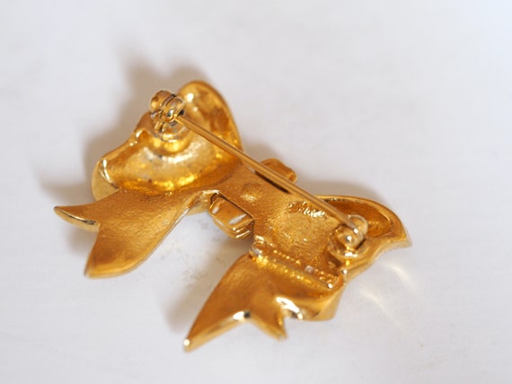 Authentic 70's NINA RICCI ribbon brooch - image 2