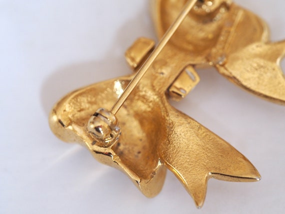 Authentic 70's NINA RICCI ribbon brooch - image 4