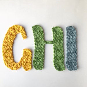 ANGELS & RAINBOWS font crochet alphabet pattern, crochet letters pattern, crochet alphabet, crochet letters, crochet appliqué, monogram image 3