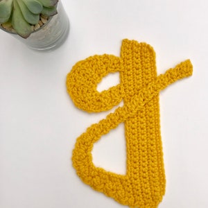 ANGELS & RAINBOWS fuente crochet letra g patrón, patrón de letras de crochet, alfabeto de crochet, letra de crochet, aplique de letras de crochet, monograma
