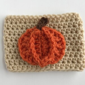 Pumpkin coffee cozy crochet pattern, crochet pattern, crochet coffee cozy, pumpkin coffee cozy, fall coffee cozy, fall crochet coffee cozy image 7
