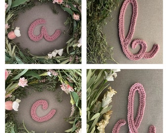 SECRET GARDEN crochet font alphabet pattern, crochet letters pattern, crochet alphabet, crochet letters, crochet appliqué, monogram