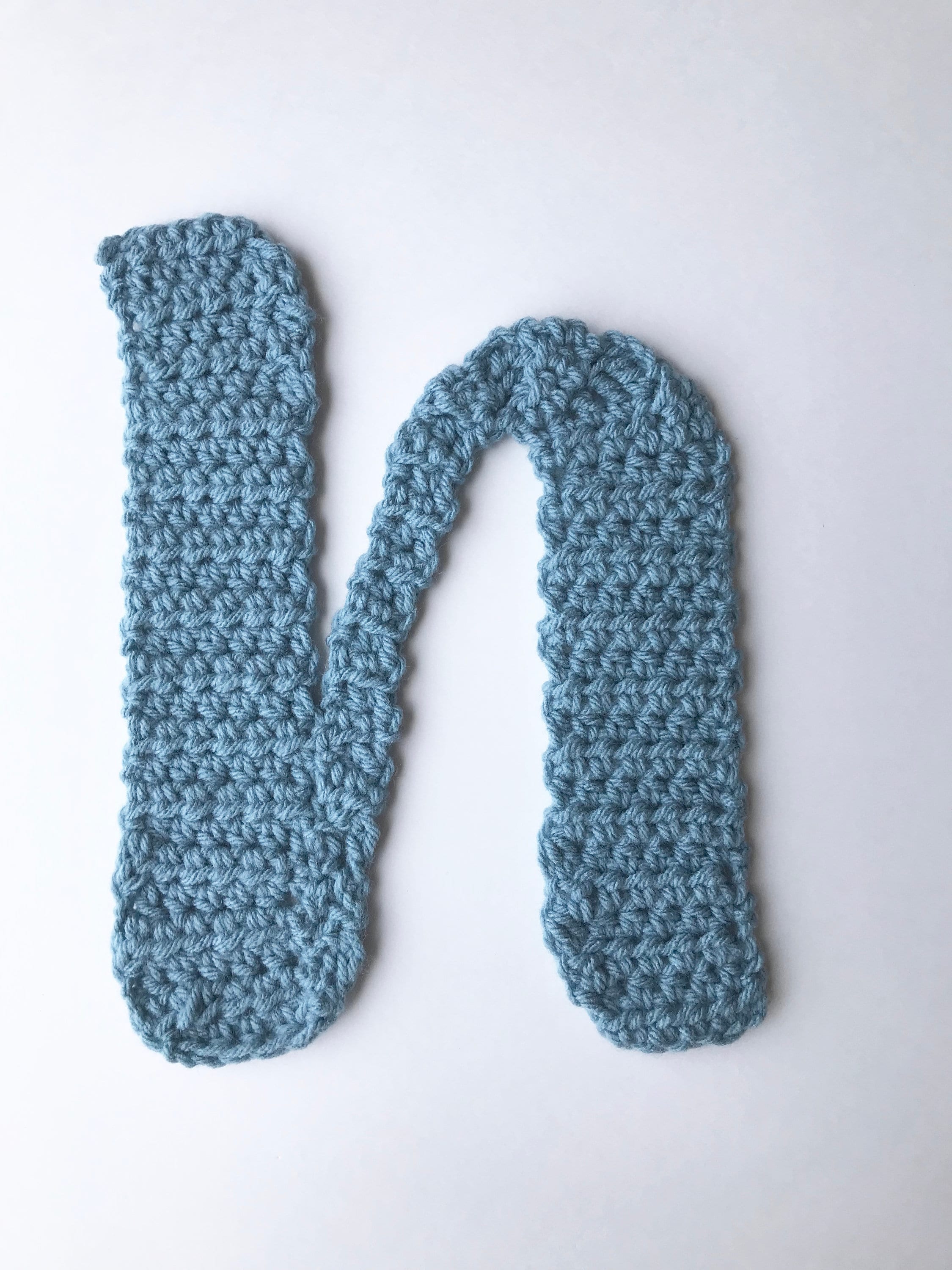 ANGELS & RAINBOWS Font Crochet Letter N Pattern, Crochet Letter Pattern