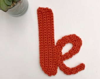 ANGELS & RAINBOWS font crochet letter k pattern, crochet letter pattern, crochet alphabet, crochet letter, crochet letter appliqué, monogram