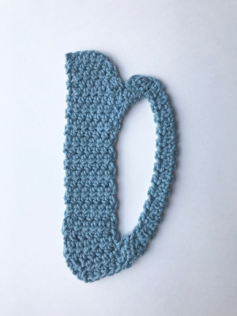 ANGELS & RAINBOWS Font Crochet Letter D Pattern Crochet Etsy