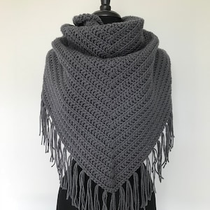 CROCHET PATTERN, Cliffs of Moher Triangle Scarf, triangle scarf crochet pattern, shawl crochet pattern, crochet wrap, triangle scarf, scarf