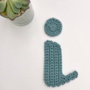 ANGELS & RAINBOWS font crochet letter i pattern, crochet letter pattern, crochet alphabet, crochet letter, crochet letter appliqué, monogram