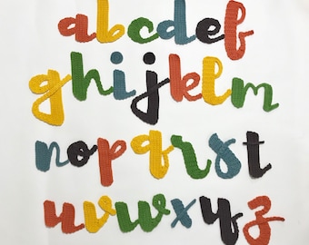 ANGELS & RAINBOWS font crochet alphabet pattern, crochet letters pattern, crochet alphabet, crochet letters, crochet appliqué, monogram