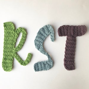 ANGELS & RAINBOWS font crochet alphabet pattern, crochet letters pattern, crochet alphabet, crochet letters, crochet appliqué, monogram image 7