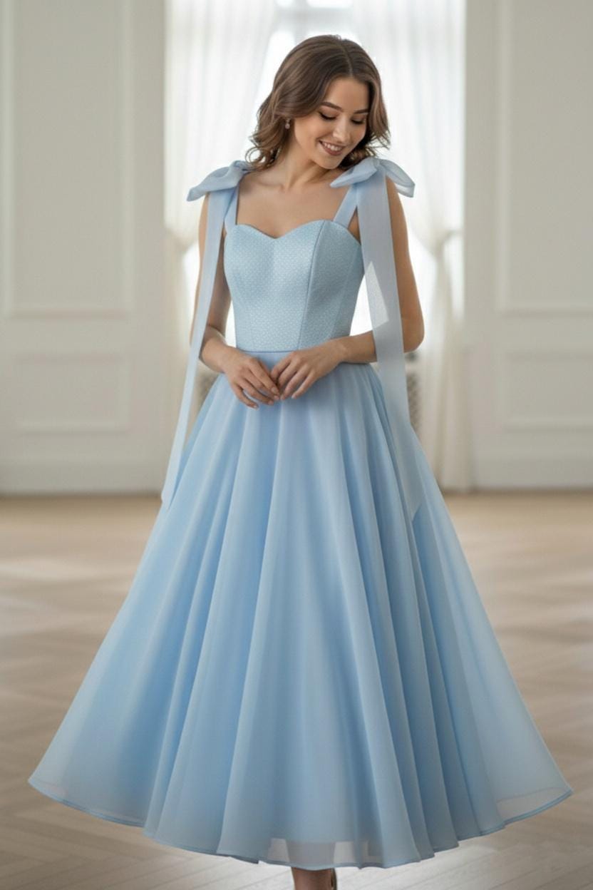 Rehearsal Dinner Dress Blue
