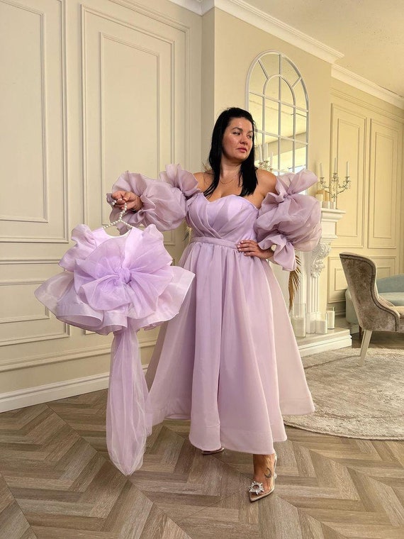 Vestidos de família lavanda mãe e filha, XL, 2XL combinando