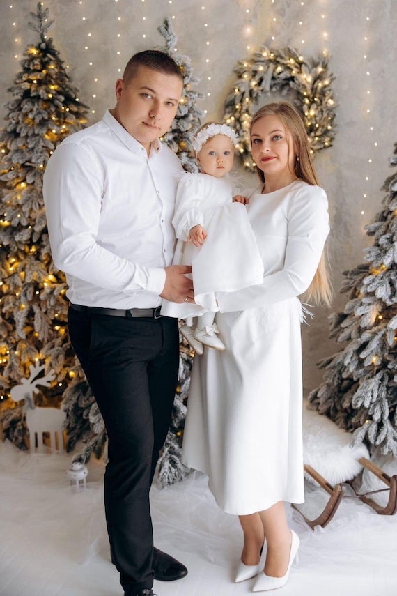 Outfit Abito Bianco Natale Outfit Coordinati Vestiti Mamma E