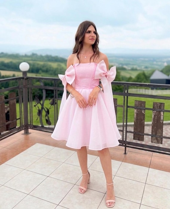 engagement mini dress Light Pink Prom Corset Dress, Short Wedding Dress, Dress, Dress, Rehearsal Dinner Party Dress, Organza Party Back Styles:Zipper Back Gotham Greens, Vegan Goddess DR3532 Bride line silhouette and holds