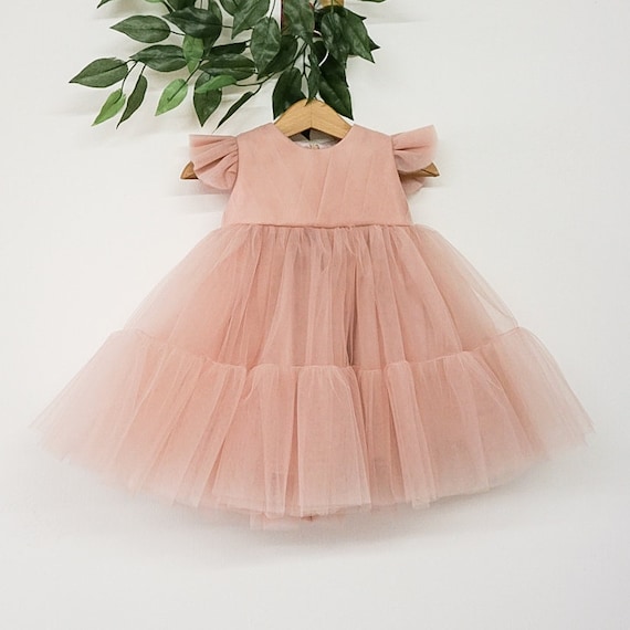 Blush pink infant dress hot sale