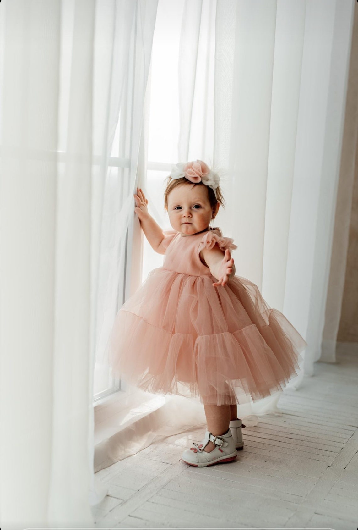 Mommy and Me Matching Dresses Rose Pink Tulle Family Look | Etsy
