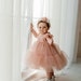 Mommy and Me Matching Dresses, Rose Pink Tulle Family Look, Blush Pink ...