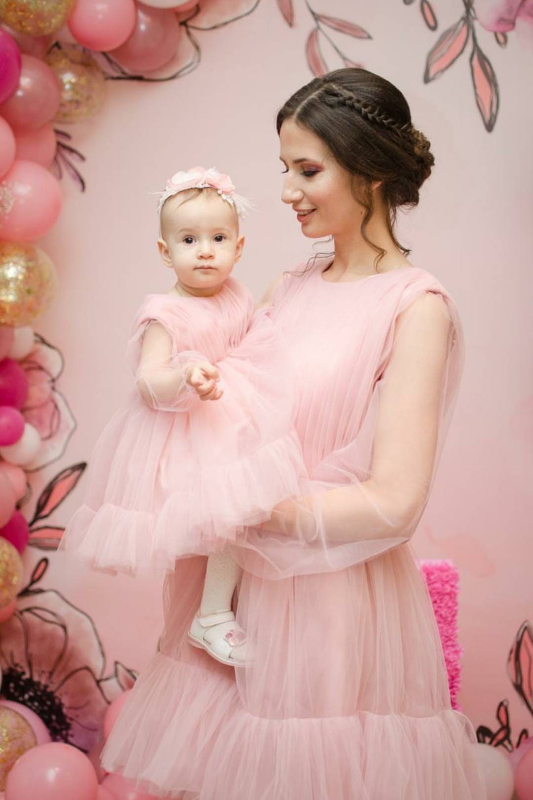Mommy and Me Dresses Dusty Rose Matching Outfit Blush Pink | Etsy