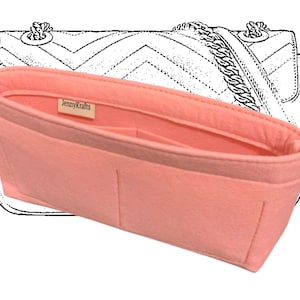 Organiseur de sac à main GG Marmont, protège-slip (design fin), doublure personnalisable pour sac fourre-tout, couche de maquillage