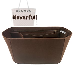 Para [Neverfull Tote Bag] Organizador de bolsa, GM MM PM Bb Grande Médio Pequeno Mini L M S, Organizador de feltro e modelador (estilo oblongo)